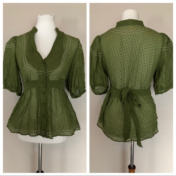 Anthropologie Tops - Anthropologie Maeve Silk Blouse